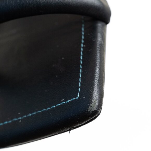 ✨ Free People Parker Double Strap Pillow Heels Square Toe Chunky Sandals Black - Picture 10 of 15